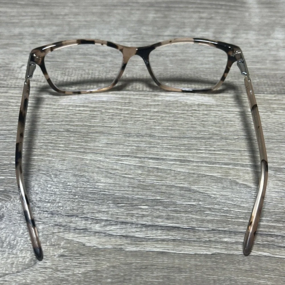 Ralph Lauren Beige and Brown Tortoise Rectangular Glasses